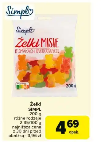 Carrefour Żelki misie Simpl oferta