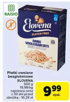 Carrefour Płatki owsiane bezglutenowe Elovena oferta