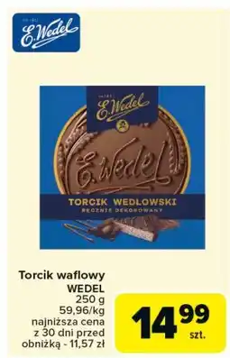 Carrefour Torcik waflowy E. Wedel Wedlowski oferta