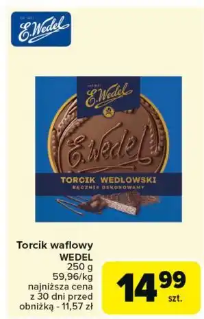 Carrefour Torcik waflowy E. Wedel Wedlowski oferta