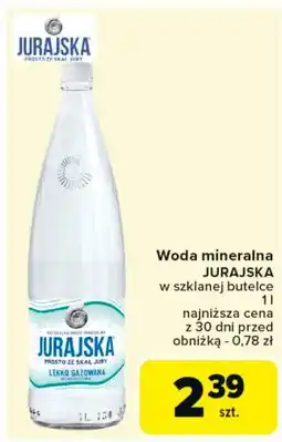 Carrefour Woda lekko gazowana Jurajska oferta