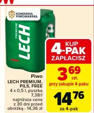 Carrefour Piwo Lech Free oferta