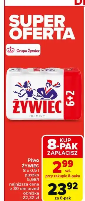 Carrefour Piwo Żywiec Jasne Pełne oferta