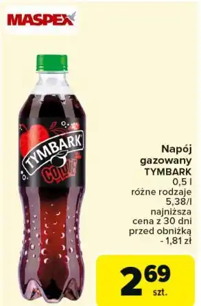 Carrefour Napój cola + wiśnia Tymbark Colove oferta