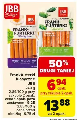 Carrefour Frankfurterki jalapeno Jbb Bałdyga oferta