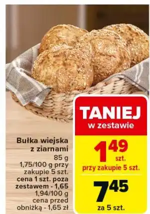 Carrefour Bułka wiejska z ziarnami Nowel oferta