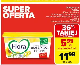 Carrefour Margaryna original Flora Omega 3&6 oferta