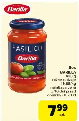 Carrefour Sos basilico Barilla oferta