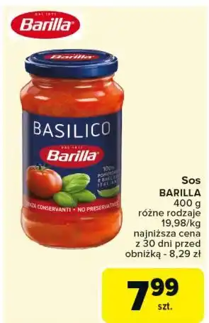 Carrefour Sos basilico Barilla oferta