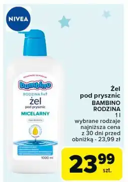 Carrefour Żel pod prysznic micelarny Bambino Rodzina oferta