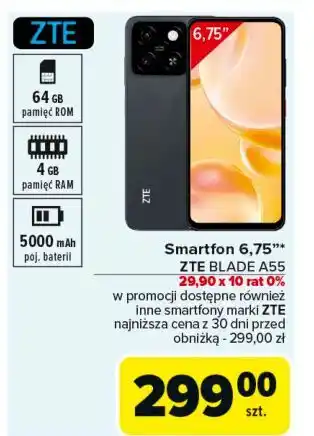 Carrefour Smartfon a55 Zte oferta