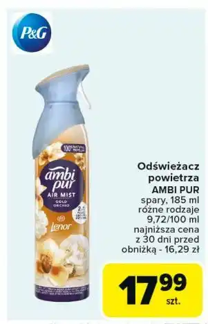 Carrefour Odświeżacz powietrza lenor gold orchid Ambi Pur Freshelle oferta