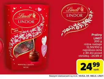 Carrefour Praliny milk Lindt Lindor oferta