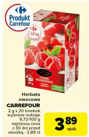 Carrefour Herbata malinowa Carrefour oferta