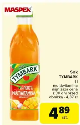 Carrefour Sok multiwitamina Tymbark 1936 oferta