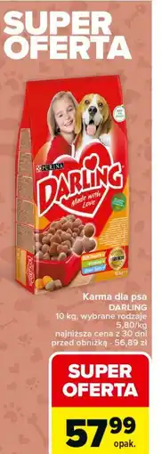 Carrefour Karma dla psa mięso-warzywa Purina Darling oferta