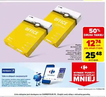 Carrefour Papier a4/80g Euro Office oferta