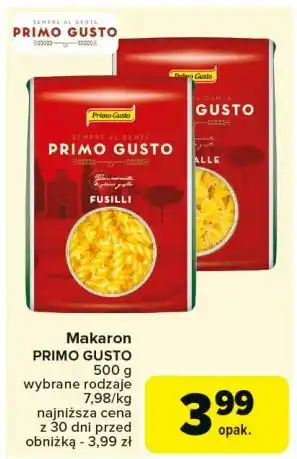 Carrefour Makaron farfalle Primo Gusto oferta