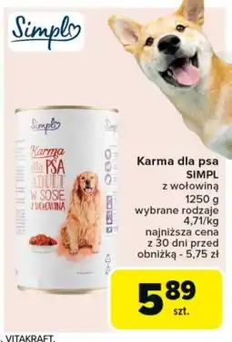 Carrefour Karma w sosie z wołowiną Simpl oferta