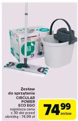 Carrefour Mop obrotowy circular + wiadro oferta