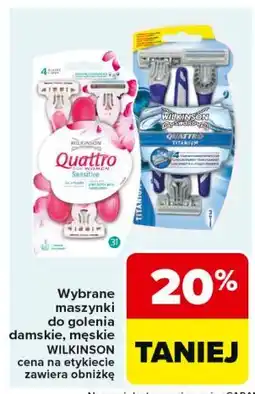 Carrefour Maszynka do golenia Wilkinson Quattro Titanium oferta