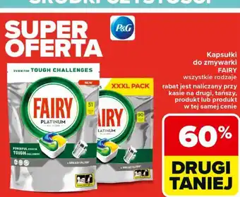 Carrefour Tabletki do zmywarki lemon Fairy Platinum oferta