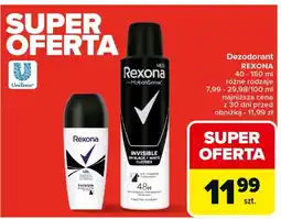 Carrefour Antyperspirant black + white Rexona Invisible oferta