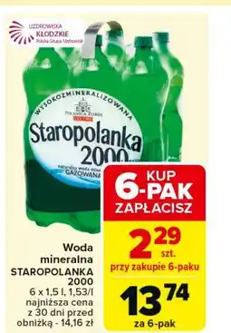 Carrefour Woda gazowana Staropolanka 2000 oferta