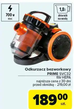 Carrefour Odkurzacz bezworkowy svc32 Prime3 oferta