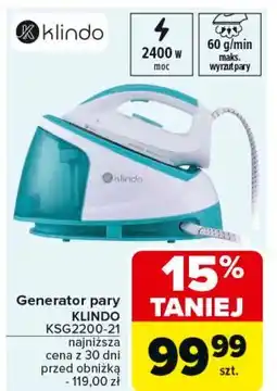 Carrefour Generator pary ksg2200-21 Klindo oferta