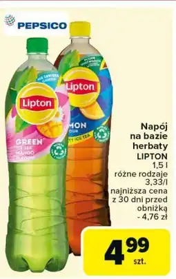 Carrefour Herbata mrożona mango Lipton Green Ice Tea oferta