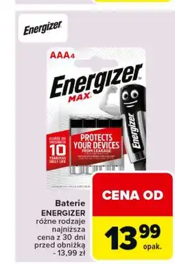 Carrefour Baterie aaa Energizer Max oferta