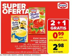 Carrefour Market Kisiel truskawkowy z kawałkami owoców Dr. oetker słodka chwila oferta