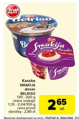 Carrefour Kaszka z sosem z wiśni ZOTT SMAKIJA oferta