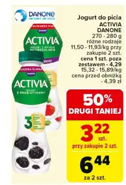 Carrefour Market Jogurt truskawka-kiwi Danone activia oferta