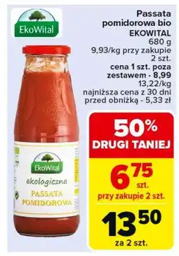 Carrefour Market Passata pomidorowa Ekowital oferta