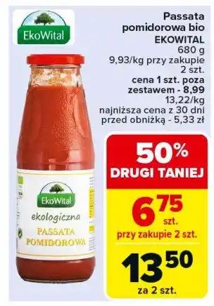 Carrefour Market Passata pomidorowa Ekowital oferta