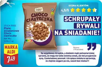 ALDI GOLDEN BRIDGE Płatki śniadaniowe Choco ciasteczka oferta