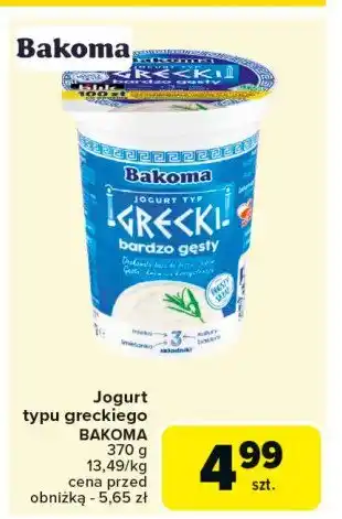 Carrefour Market Jogurt naturalny Bakoma grecki oferta