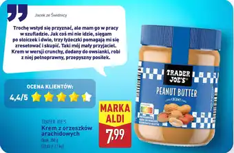 ALDI TRADER JOE'S Krem z orzeszków arachidowych oferta