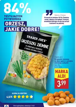 ALDI TRADER JOE'S Orzeszki ziemne w skorupce o smaku zielonej cebulki oferta