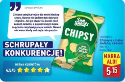 ALDI SUN SNACKS Chipsy o smaku zielonej cebulki oferta