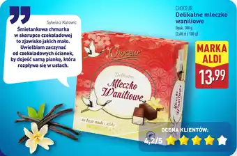 ALDI CHOCEUR Delikatne mleczko waniliowe oferta