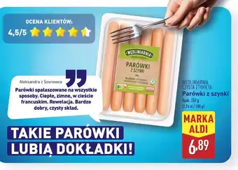 ALDI Parówki z szynki oferta