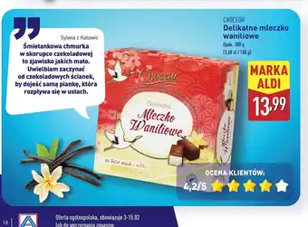 ALDI Mleczko delikatne waniliowe Choceur oferta