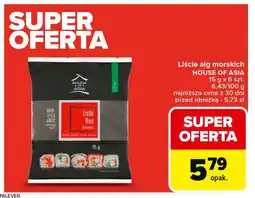 Carrefour Market Prasowane liście alg morskich House of asia oferta