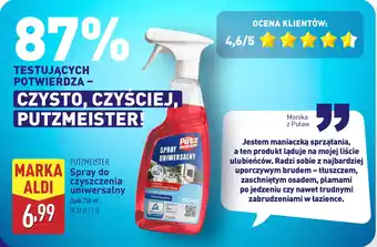 ALDI PUTZMEISTER Spray do czyszczenia uniwersalny oferta