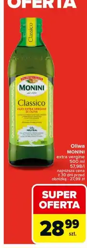 Carrefour Market Oliwa z oliwek extra vergine Monini classico oferta