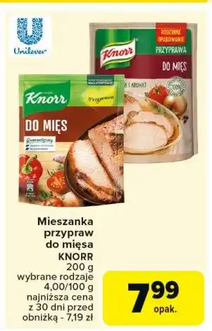 Carrefour Market Przyprawa do mięs Knorr przyprawa oferta