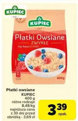 Carrefour Market Płatki owsiane zwykłe Kupiec oferta